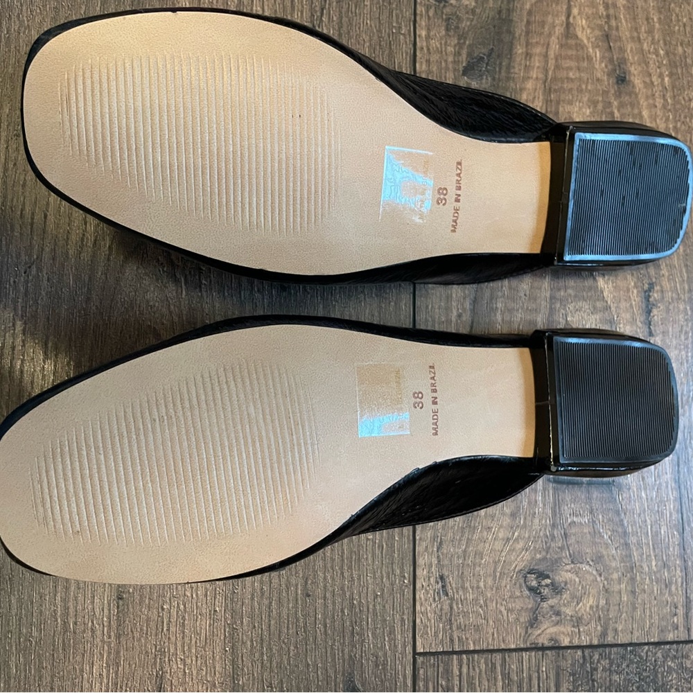 NEW $178 KOKO + Palenki Sagee Black Mule Slide Sandal 38 - Picture 3 of 7